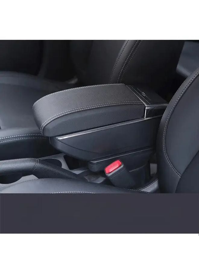 Honda Fit Jazz 2008 2013 Car Armrest Box Storage Console D3 Black White Color - Image 5